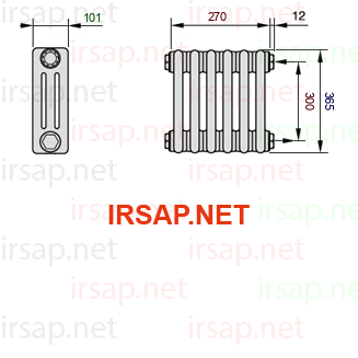 Радиатор IRSAP Tesi 30365/6 T30 CL 01
